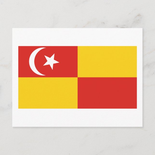 Cartão Postal Bandeira de Selangor (Frente)
