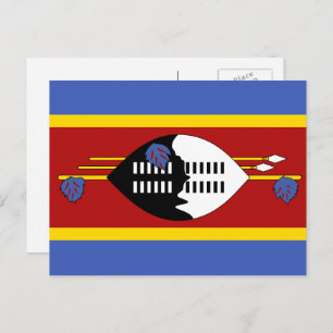 Cartão Postal Bandeira de Swazi, Bandeira de Eswatini