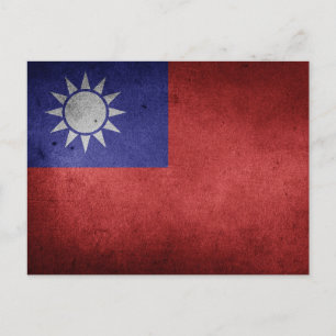 Cartão Postal Bandeira de Taiwan