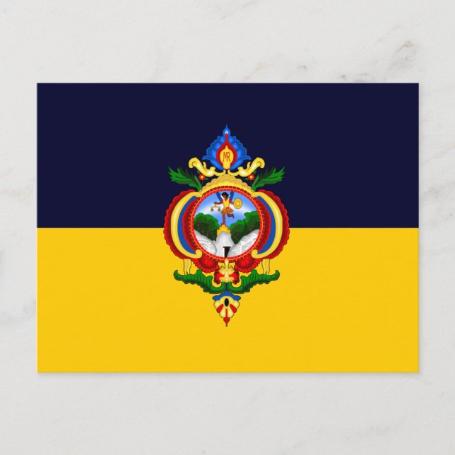 Cartão Postal Bandeira de Tegucigalpa, Honduras (Frente)