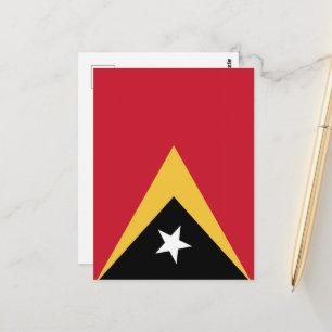 Cartão Postal bandeira de Timor Leste