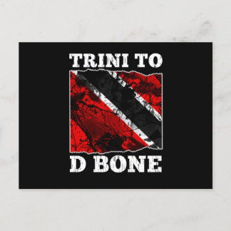 Cartão Postal Bandeira de Trinidad e Tobago - Trini para o Osso 
