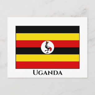 Cartão Postal Bandeira de Uganda