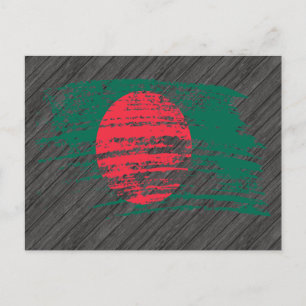 Cartão Postal Bandeira design de Bangladesh legal
