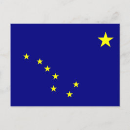 Cartão Postal Bandeira do Alasca
