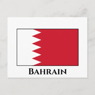 Cartão Postal Bandeira do Bahrein