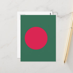Cartão Postal bandeira do Bangladesh