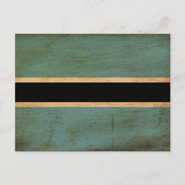 Cartão Postal Bandeira do Botsuana (Frente)