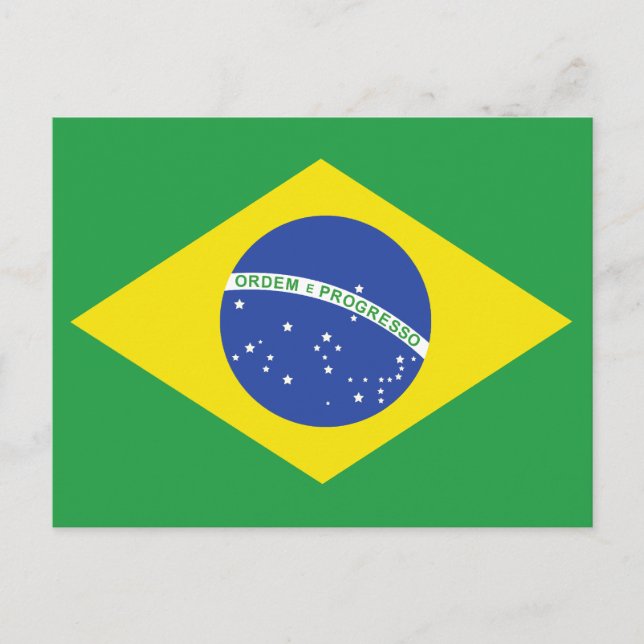 Cartão Postal Bandeira do Brasil (Frente)