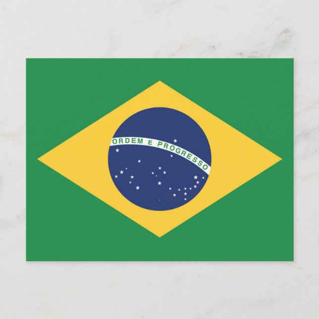 Cartão Postal Bandeira do Brasil (Frente)