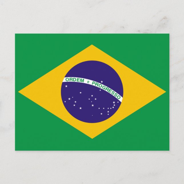 Cartão Postal Bandeira do Brasil (Frente)