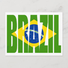 Cartão Postal Bandeira do BRASIL