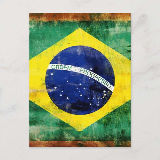 Cartão Postal Bandeira do Brasil (Frente)