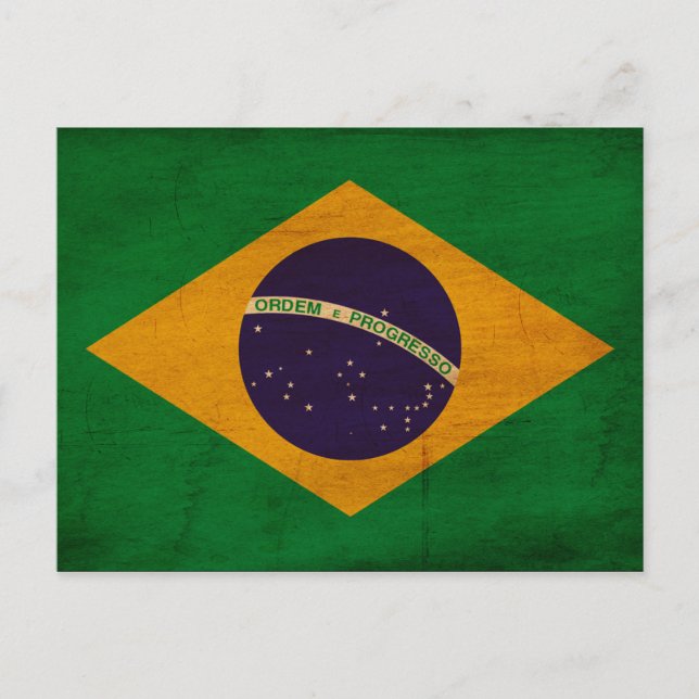 Cartão Postal Bandeira do Brasil (Frente)