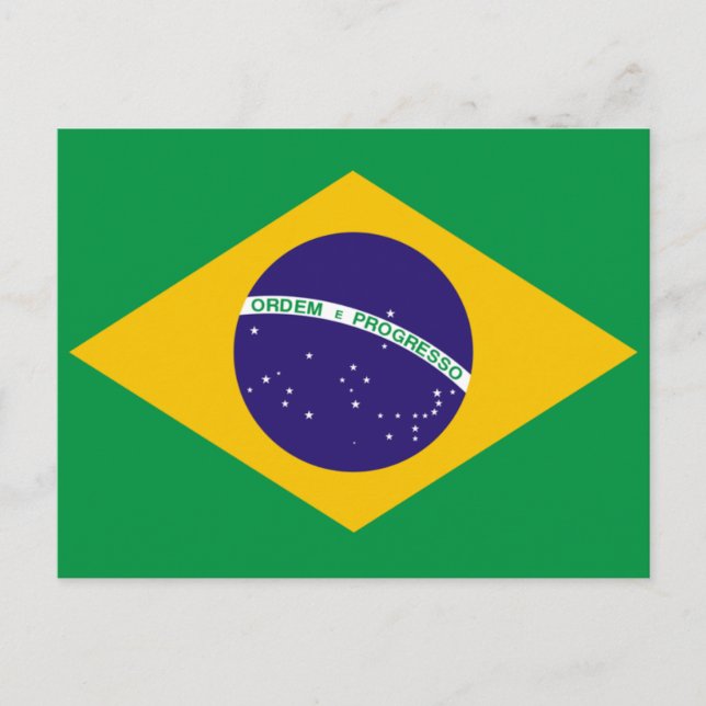 Cartão Postal Bandeira do Brasil (Frente)