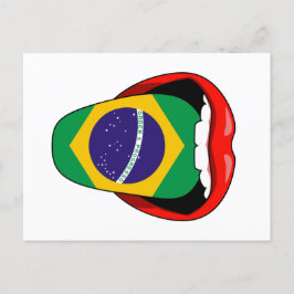 Cartão Postal Bandeira do Brasil Ordem e Progresso