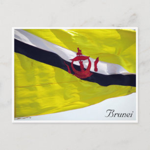 Cartão Postal bandeira do Brunei