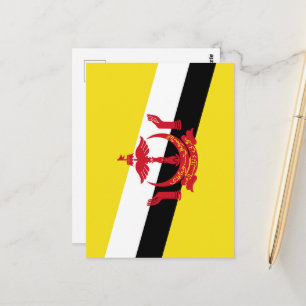 Cartão Postal Bandeira do Brunei