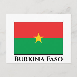 Cartão Postal Bandeira do Burkina Faso