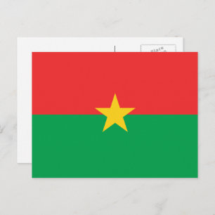 Cartão Postal Bandeira do Burkina Faso
