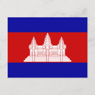 Cartão Postal Bandeira do Camboja