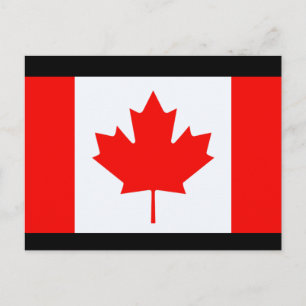 Cartão Postal bandeira do Canadá