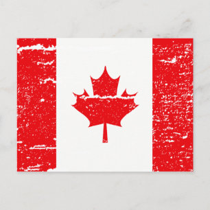 CARTÃO POSTAL BANDEIRA DO CANADÁ