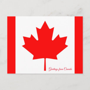 Cartão Postal Bandeira do Canadá