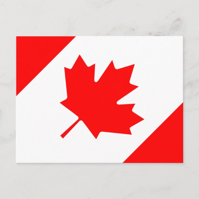 Cartão Postal Bandeira do Canadá (Frente)
