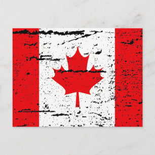 CARTÃO POSTAL BANDEIRA DO CANADÁ