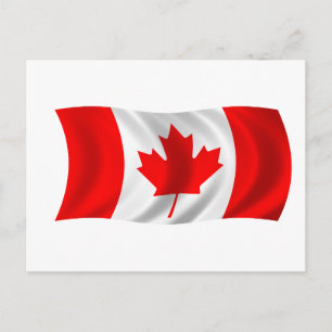 Cartão Postal Bandeira do Canadá