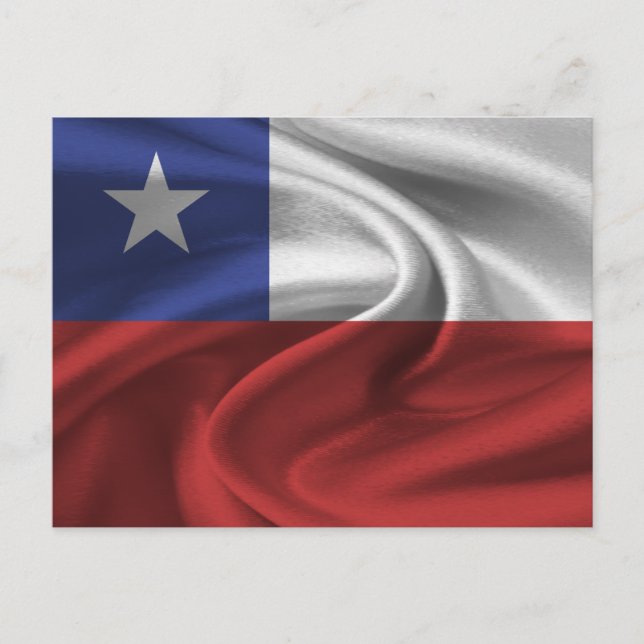 Cartão Postal Bandeira do Chile (Frente)