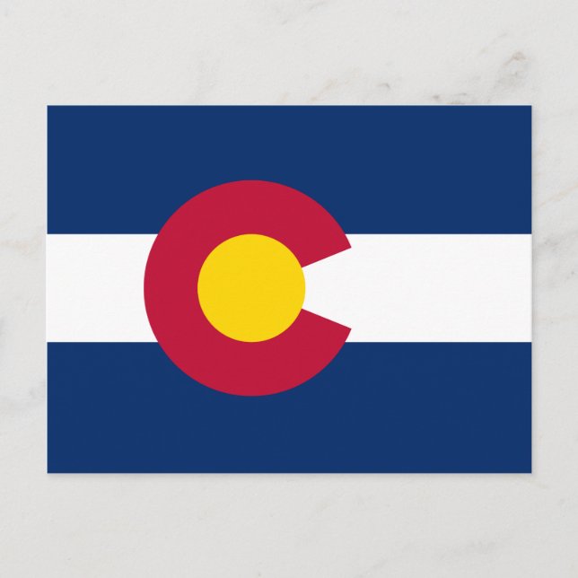Cartão Postal Bandeira do Colorado (Frente)