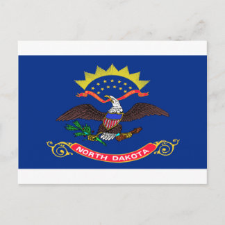 Cartão Postal Bandeira do Dakota do Norte