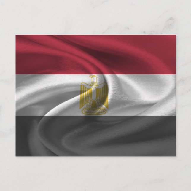 Cartão Postal Bandeira do Egito (Frente)