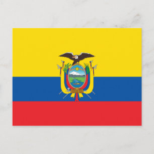Cartão Postal Bandeira do Equador