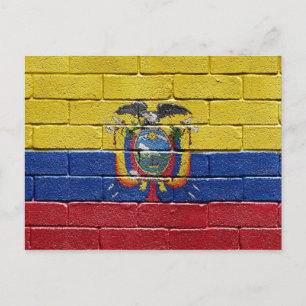 Cartão Postal Bandeira do Equador