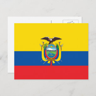 Cartão Postal Bandeira do Equador