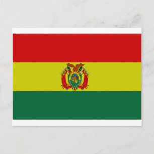 Cartão Postal Bandeira do Estado da Bolívia