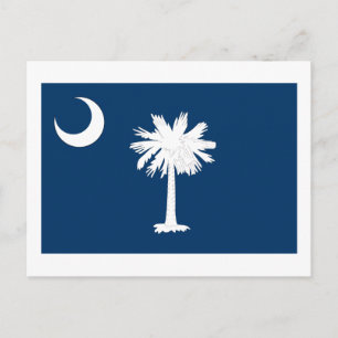 Cartão Postal Bandeira do Estado da Carolina do Sul