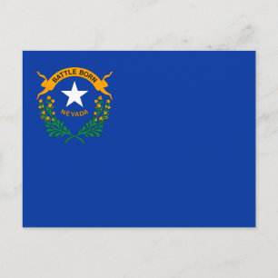 Cartão Postal Bandeira do Estado de Nevada