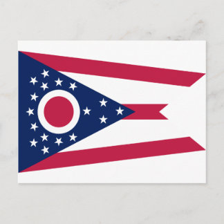 Cartão Postal Bandeira do estado de Ohio