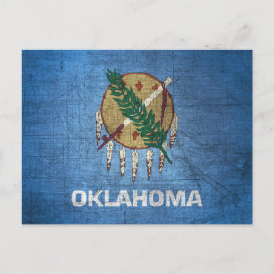 Cartão Postal Bandeira do Estado de Oklahoma