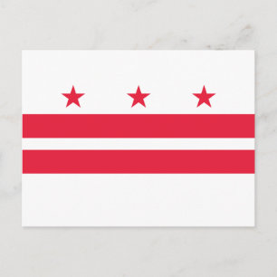 Cartão Postal Bandeira do Estado de Washington DC