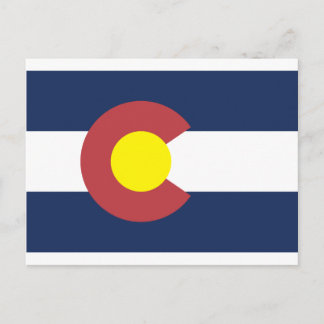 Cartão Postal Bandeira do Estado do Colorado