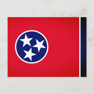 Cartão Postal Bandeira do Estado do Tennessee