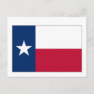 Cartão Postal Bandeira do Estado do Texas