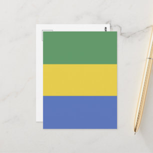 Cartão Postal Bandeira do Gabão