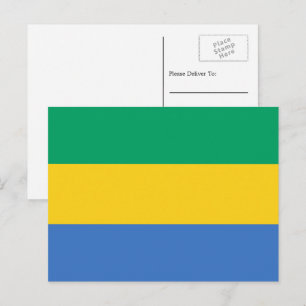 Cartão Postal Bandeira do Gabão, Bandeira do Gabão