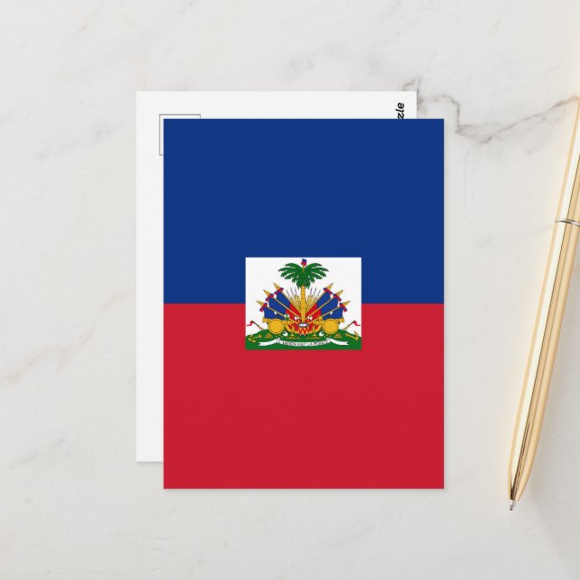 Cartão Postal Bandeira do Haiti (Frente/Verso In Situ)